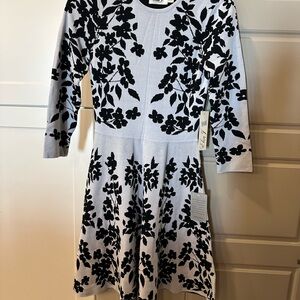 Black and White Floral Dress